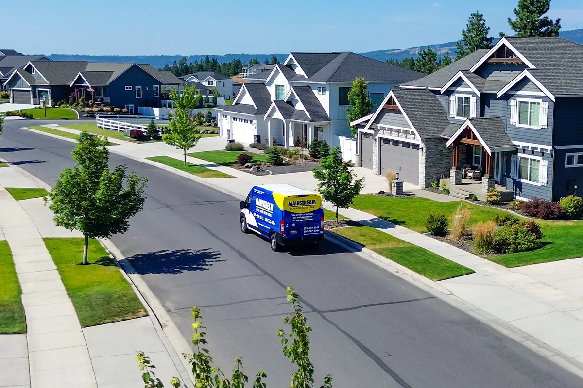 Mainstream Home Services technician on a Spokane Valley service call