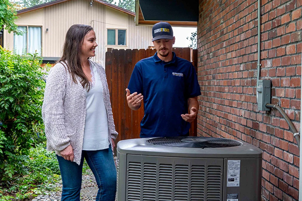 a customer consultation for an broken ac issue