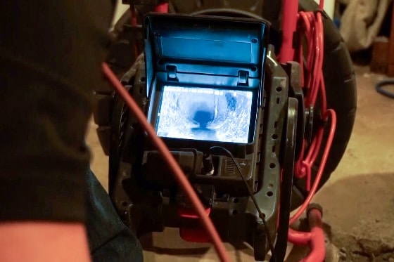 Up close photo of the camera Mainstream plumbers use to detect leaks in homes