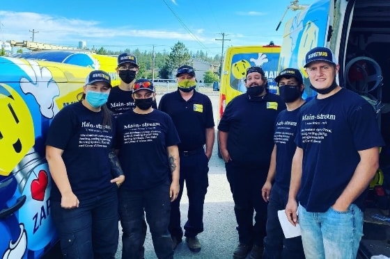 Mainstream Technicians with Masks