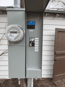 New circuit breaker panel installed with labeled breakers in Spokane home
