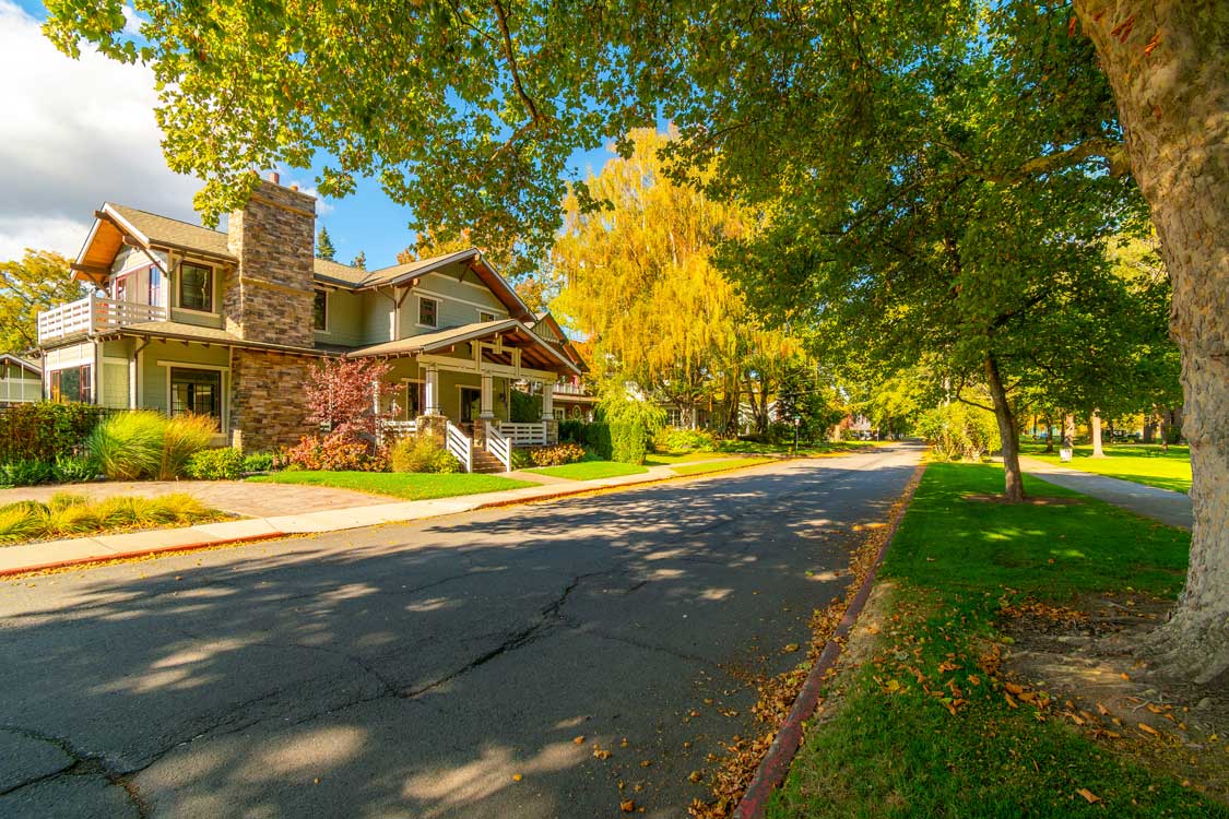 A home on the street in Coeur d"Alene ID
