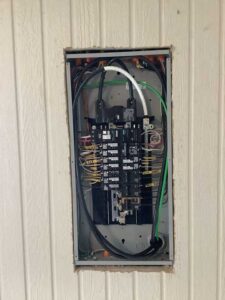 Upgraded electrical panel with labeled breakers Spokane installation