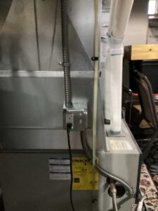 Dedicated electrical outlet installed for HVAC system during Spokane rewire