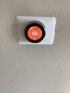 Smart thermostat installed with new HVAC system in Greenacres WA